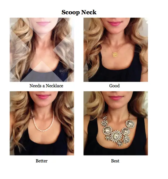 What Necklace to Wear With Neckline