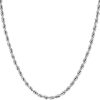 24k 2mm Gold Rope Chain Diamond Cut Gold Necklace