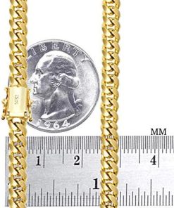 14k 5mm Miami Cuban Link Chain Pendant Necklace - 18" 20" 22" 24" 26" 28" 30