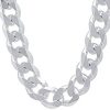 925 Sterling Silver Cuban link Chain Necklace With Lobster clasp | Gold/Silver, Diamond Cut |