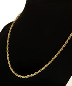 14K Gold Filled 3mm Italian-Made Loose Rope Chain Necklace