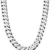 925 Sterling 12mm Silver Cuban Link Chain Necklace