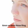 6mm vs 8mm nose ring