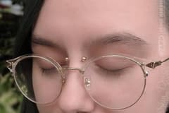 bridge piercing with glasses