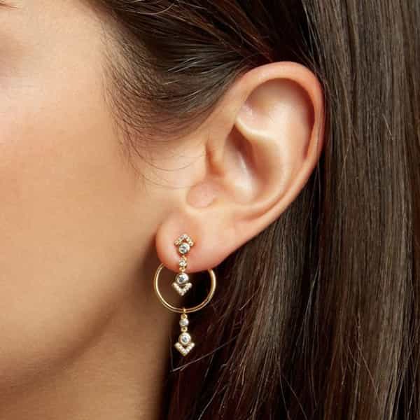 ear Piercings for Rectangle Face Shape