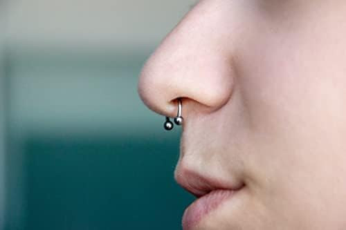 8mm 16G Surgical Steel Horseshoe Septum Nose Ring -Variety of Sizes