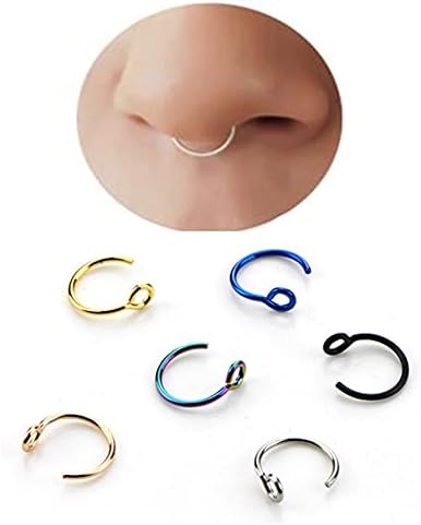 8mm Fake Nose Septum Ring Men Women