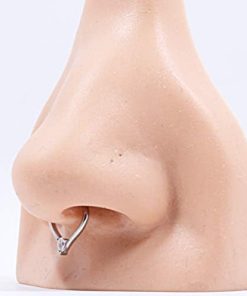 16G 8mm Surgical Steel Teardrop Septum Piercing Ring
