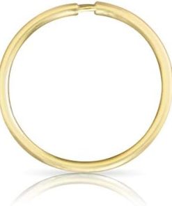 14k Gold Round Hoop Inner Outer Conch Septum Ring