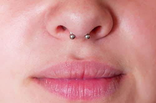 8mm 16G Surgical Steel Horseshoe Septum Nose Ring -Variety of Sizes