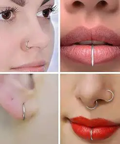 Titanium Body Piercing Septum Ring for Nose Ear -6mm to 14mm