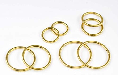 4Pairs 18G Surgical Steel Septum Nose Rings -Nose Ring Hoop -Clickers