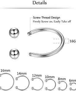 16G Small Septum Nose Rings