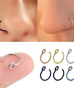 8mm Fake Septum Nose Ring Men Women