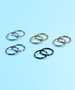 Titanium Body Piercing Septum Ring for Nose Ear -6mm to 14mm