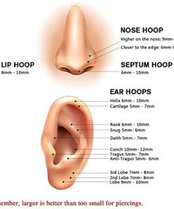 Black Septum Nose Ring Daith Earring