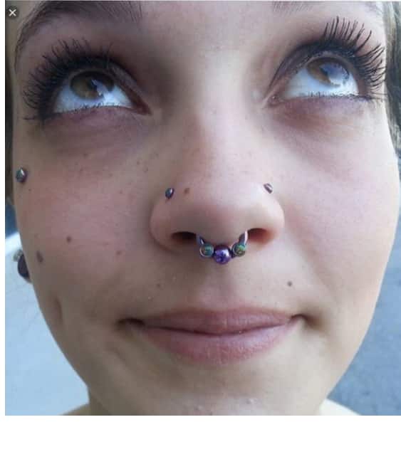Triple Nose Piercings