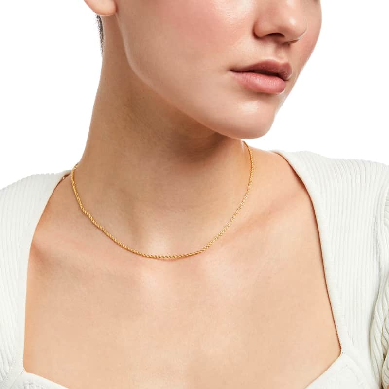 women wearing 16 inch necklace