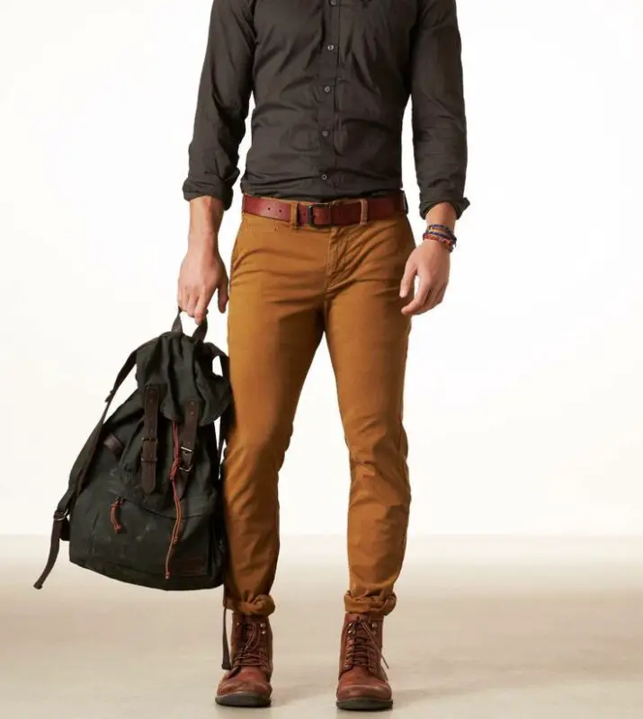Brown Belt with Brown Pants
