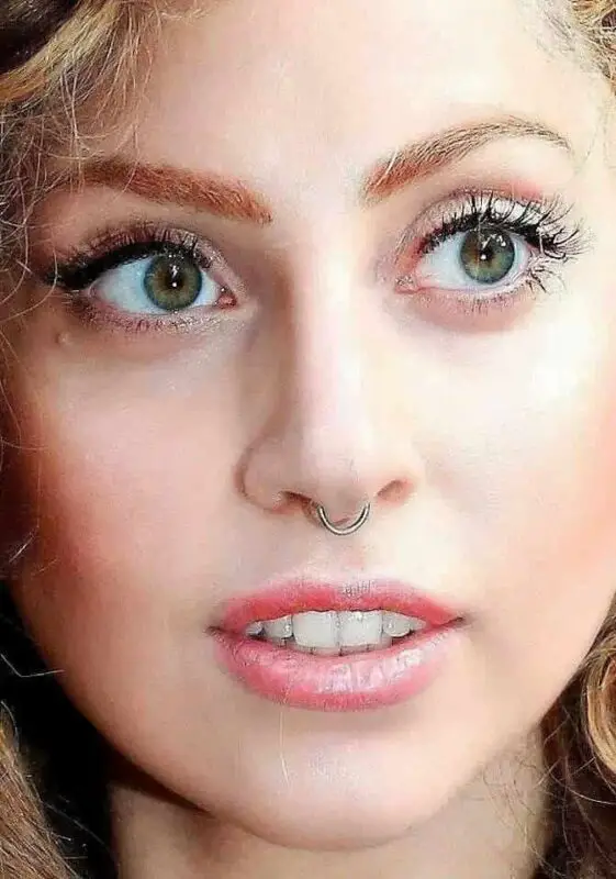 Lady Gaga- Nose Piercings Look On a Big Nose