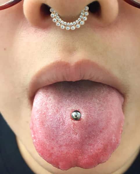 Midline Tongue Piercing