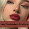Nose Piercing on Big Nose