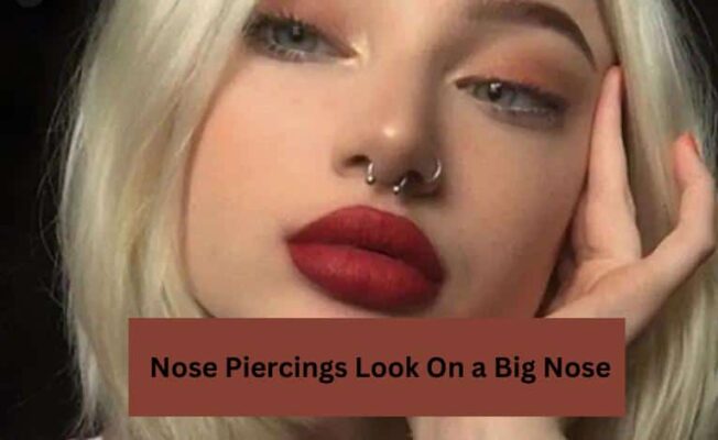 Nose Piercing on Big Nose