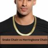 Snake Chain vs Herringbone Chain
